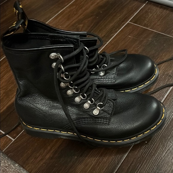 Dr. Martens Black Combat Boots - Picture 4 of 5
